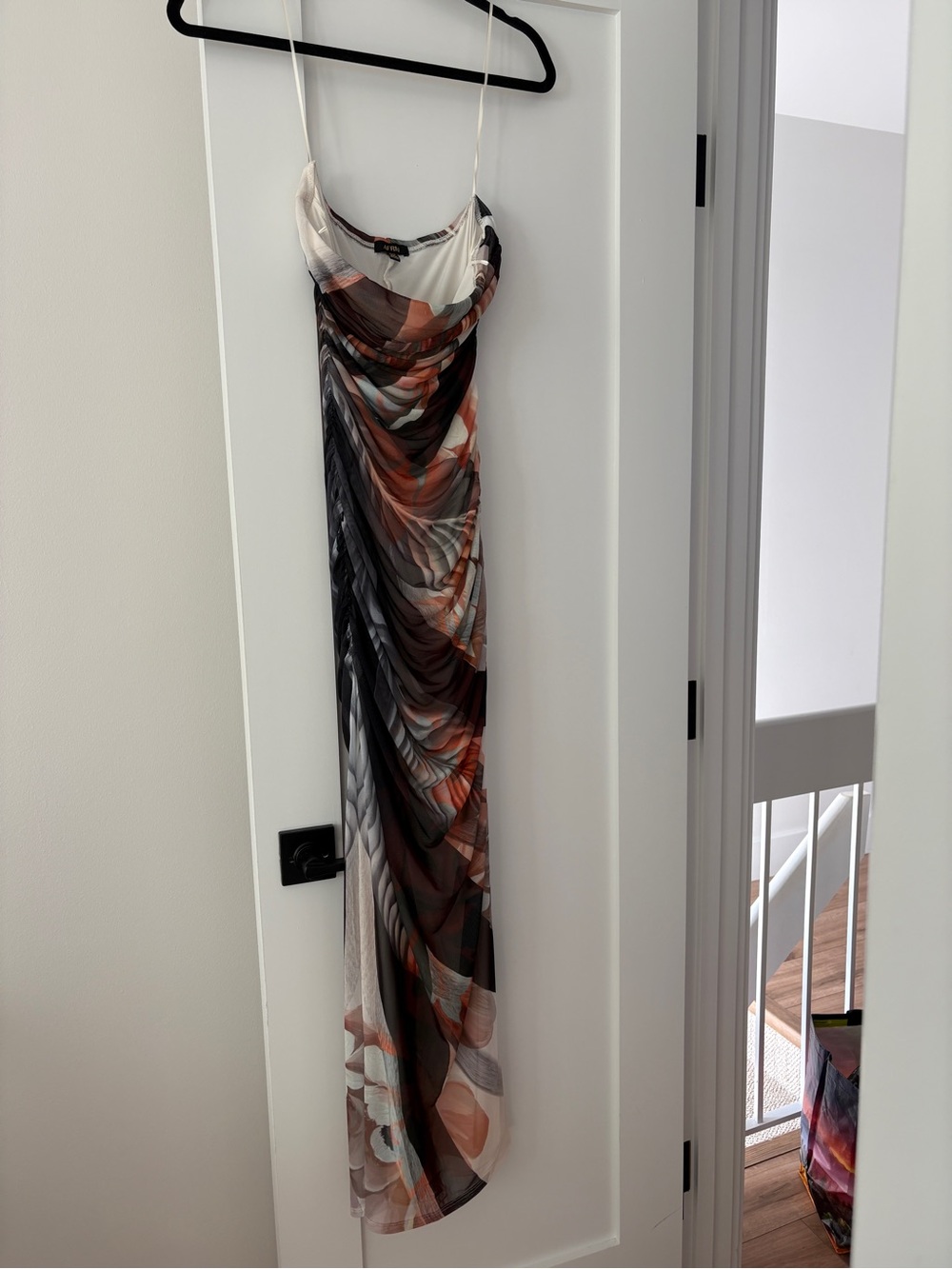AFRM Cream Sleeveless Top with Multicolor Trim
